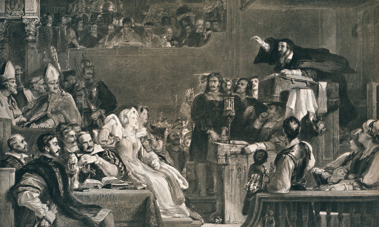 John Knox Preaching before the Lords of the Congregation, 10 June 1559 by David Wilkie