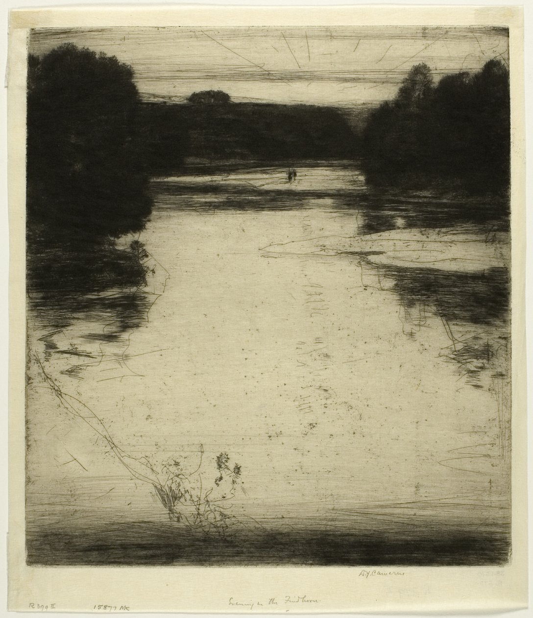 After-Glow (or Evening) on the Findhorn by David Young Cameron