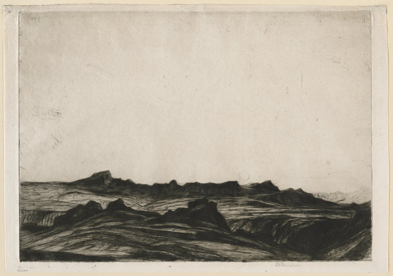 Arran Peaks by David Young Cameron