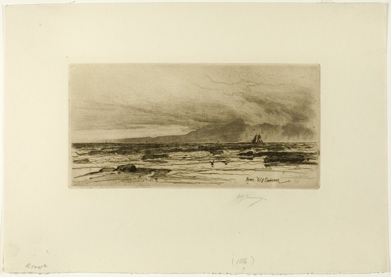 Arran, Plate Fourteen from the Clyde Set by David Young Cameron