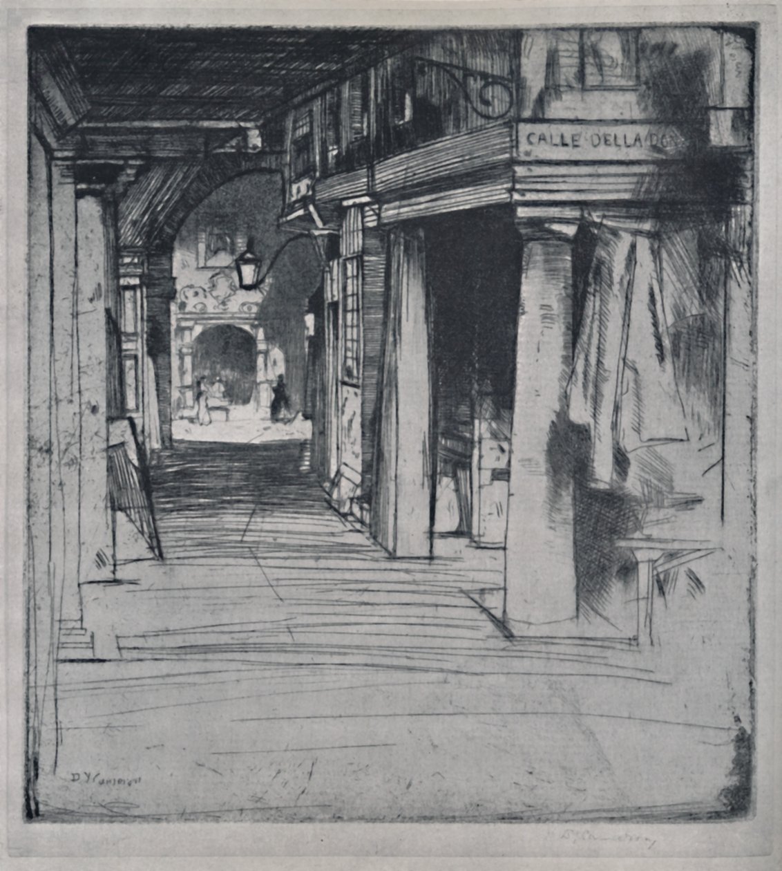 Calle Della Donna, c1900 by David Young Cameron
