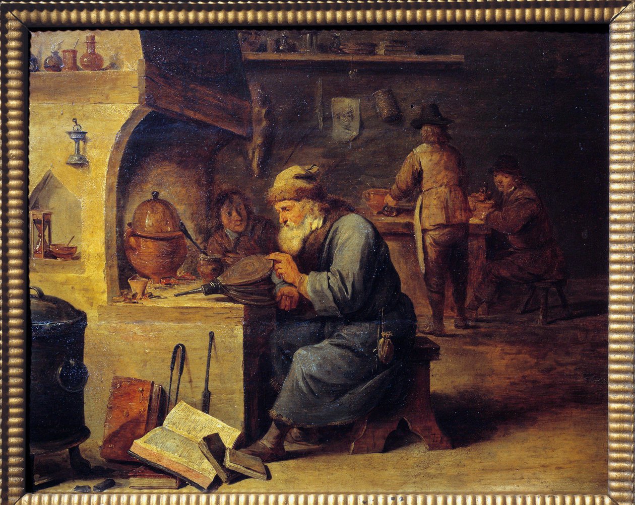 An alchemist by David Teniers the Younger