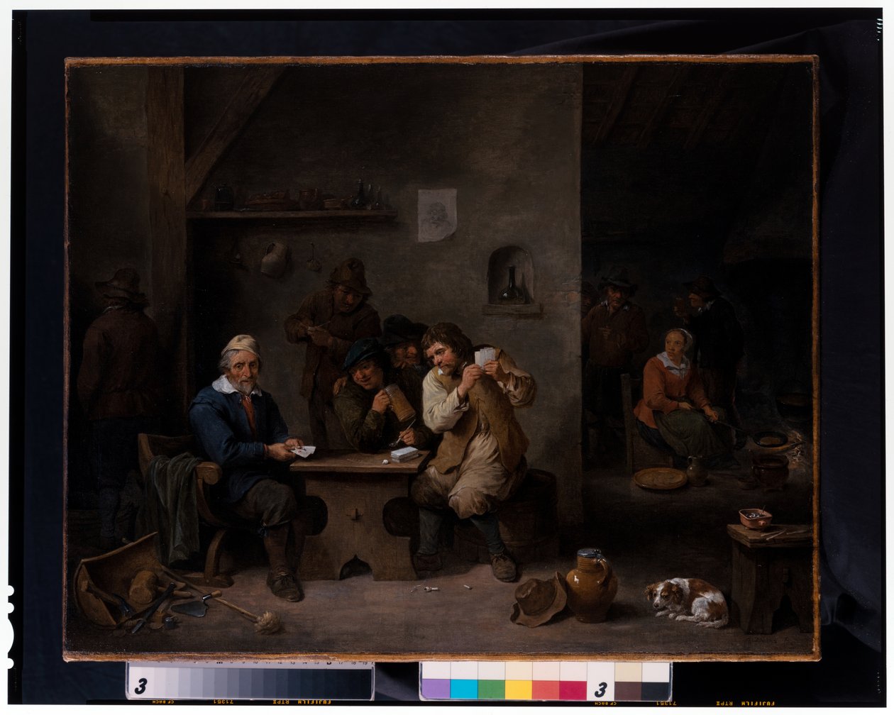 Figures Gambling in a Tavern by David the Younger Teniers