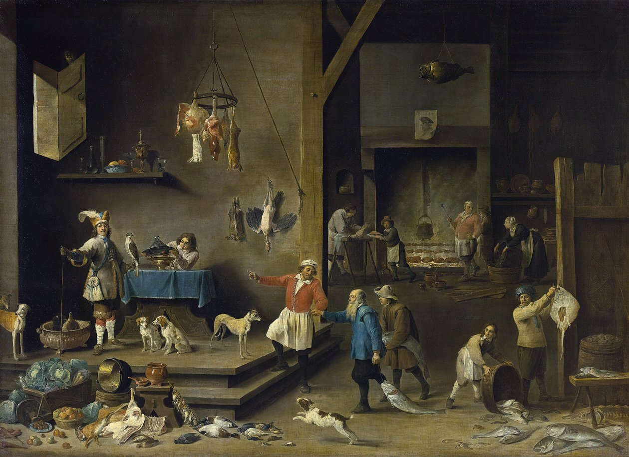 Kitchen by David Teniers the Younger