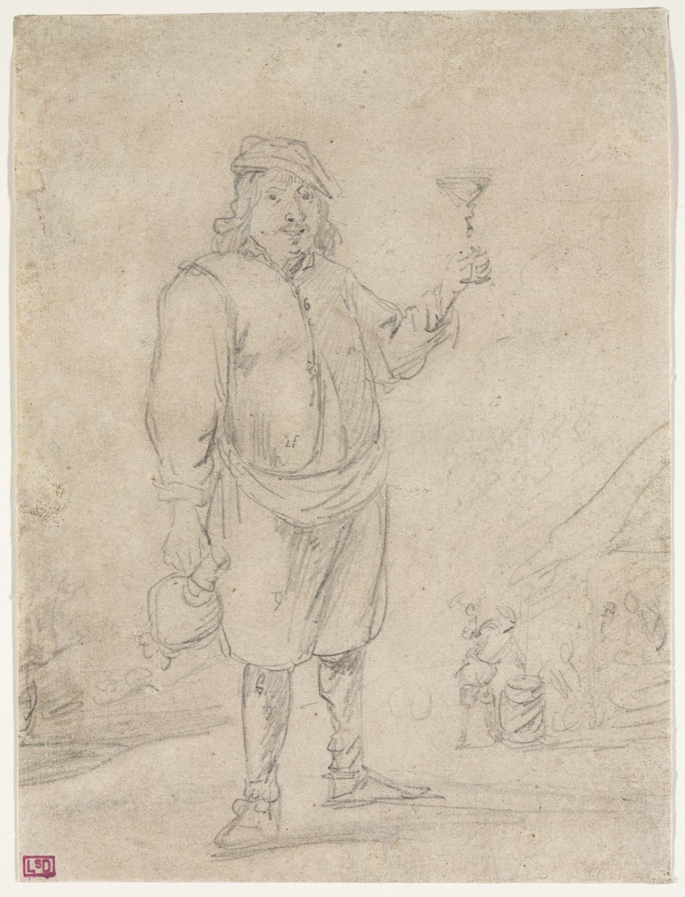 Peasant Raising a Glass of Wine by David Teniers the Younger