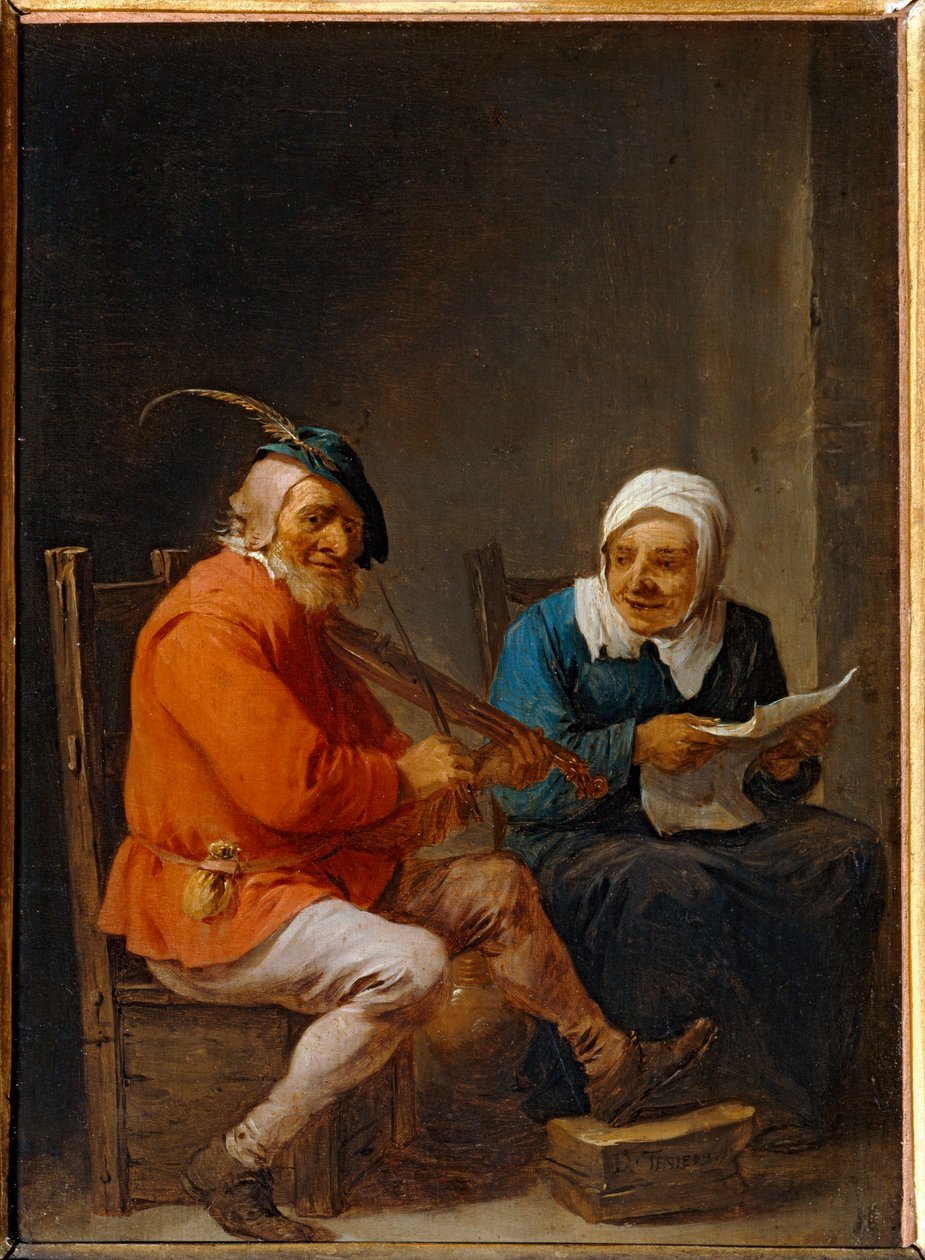 Little Duo: Pocket Player and Singer by David the Younger Teniers