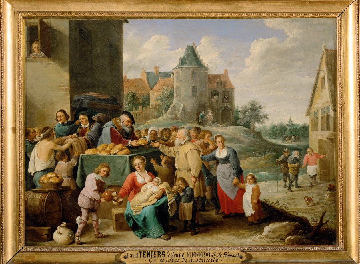 The Seven Acts of Mercy - Feeding the Hungry by David the Younger Teniers