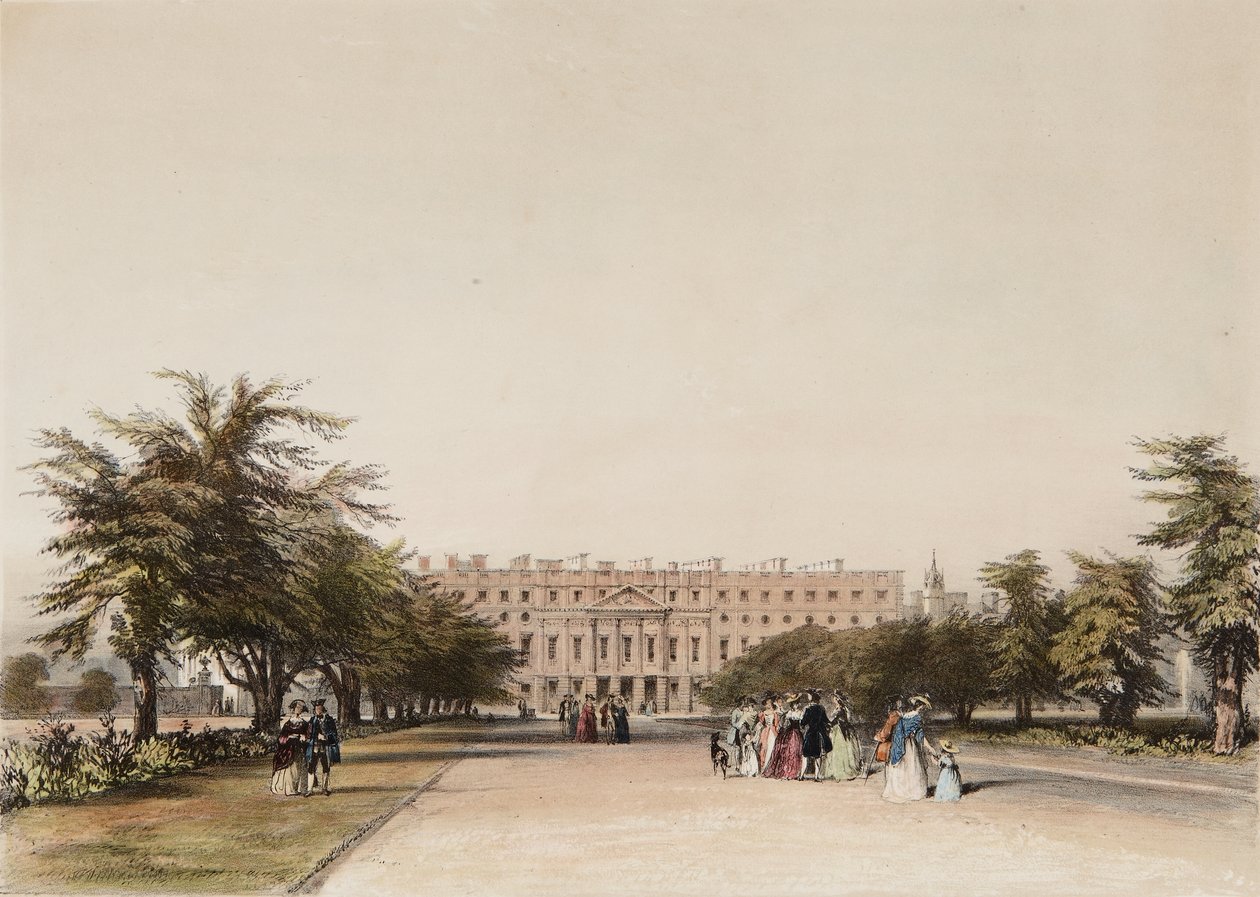 East Front and Great Fountain Garden by David the younger Cox