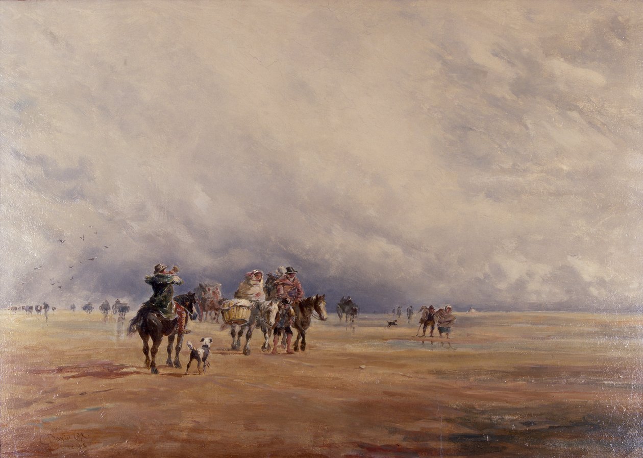 Lancaster Sands, Morecambe Bay, 1842 by David the younger Cox