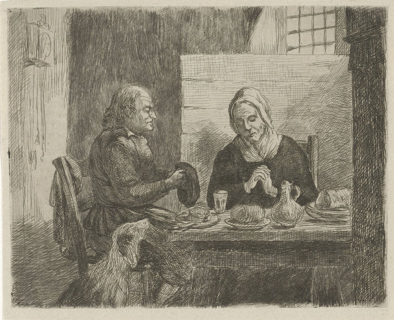Prayer Before the Meal by David van der Kellen