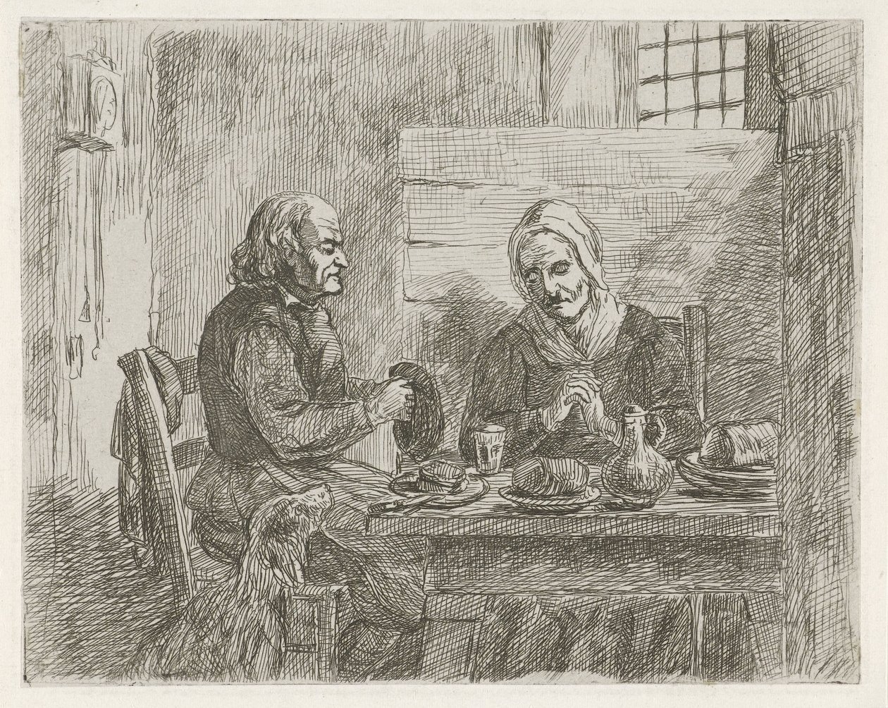 Prayer Before the Meal by David van der Kellen