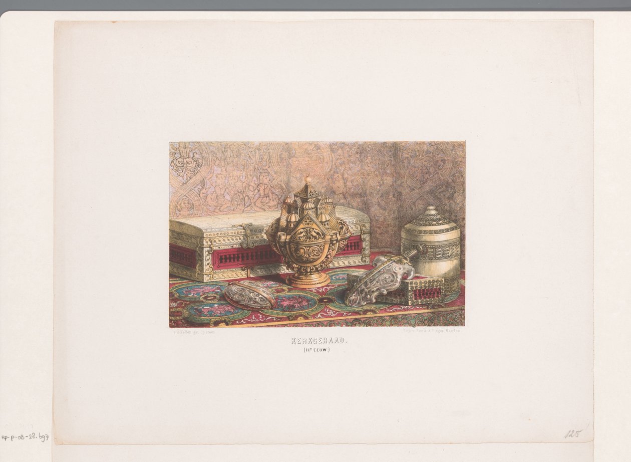 Church objects, Church council. 11th century by David van der Kellen