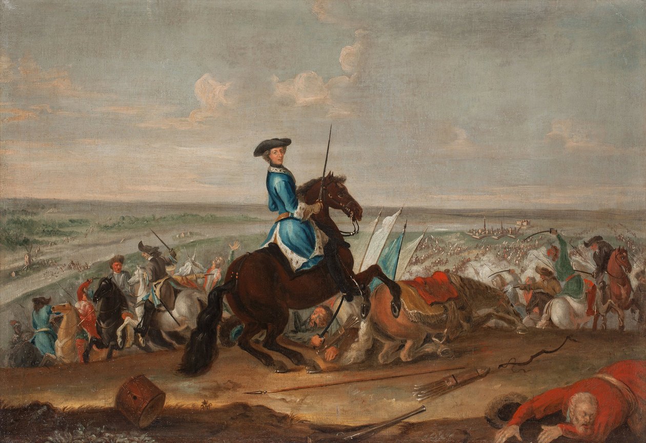 King Charles XII of Sweden at the Battle of Narva by David von Krafft