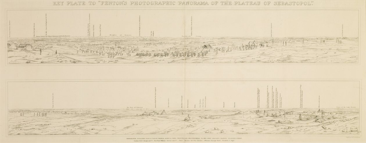 Panorama of the Plateau of Sebastopol by Day and Son
