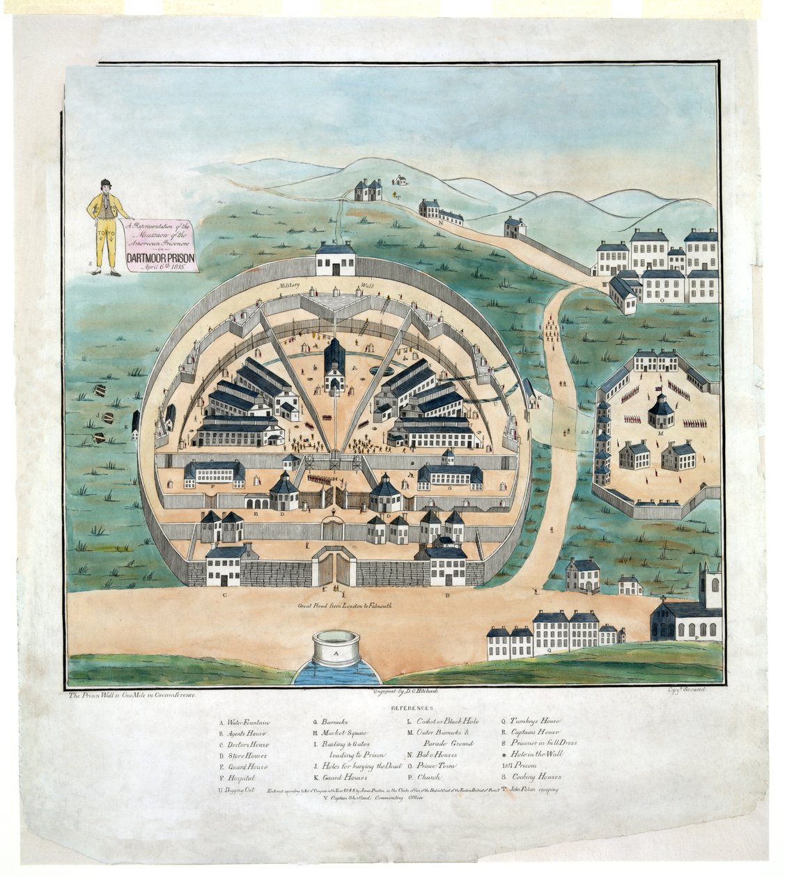 A Representation of the Massacre of American Prisoners in Dartmoor Prison, April 6 by DeWitt C. Hitchcock