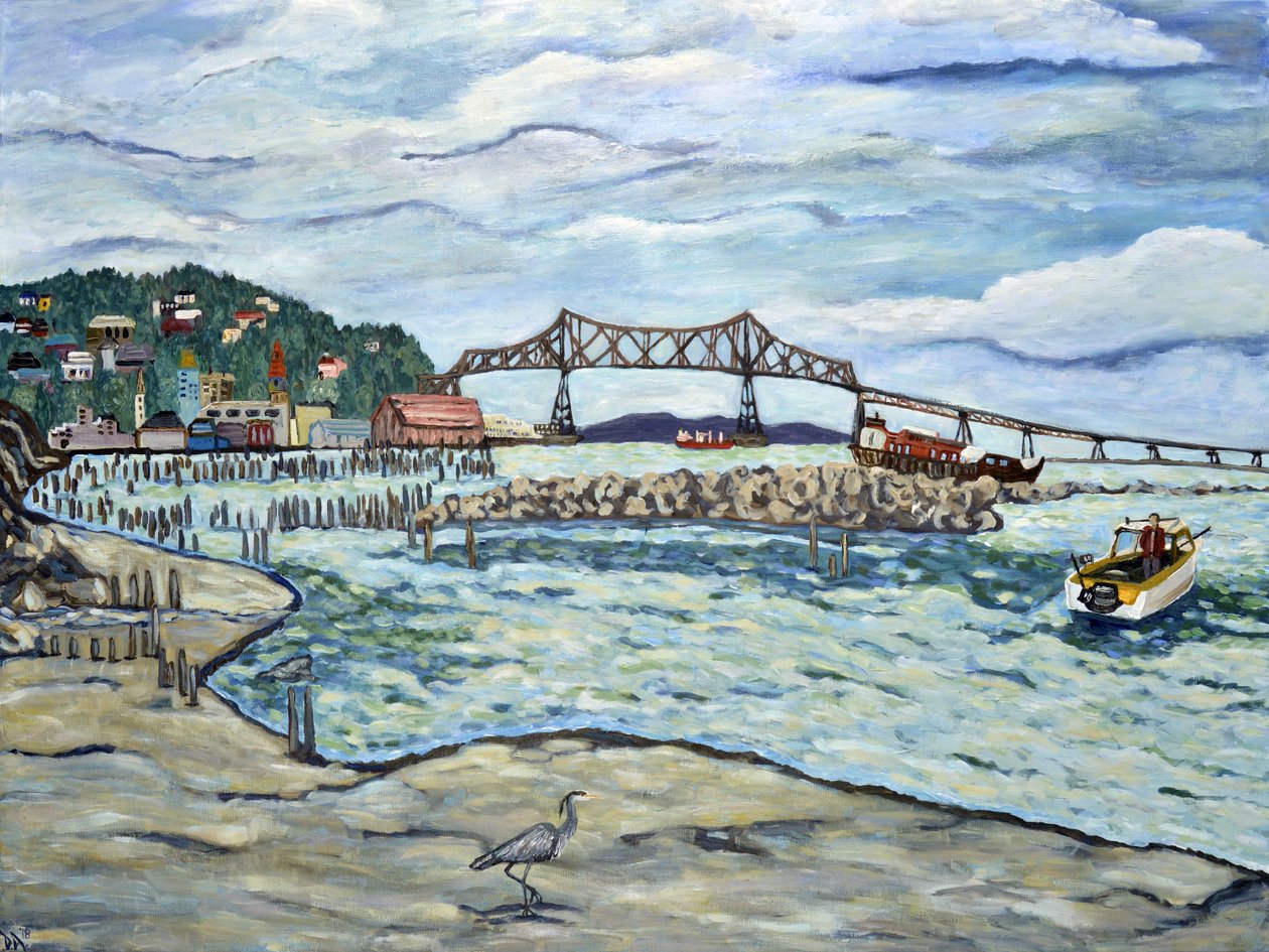 Astoria Heron, 2018 by Deborah Eve Alastra