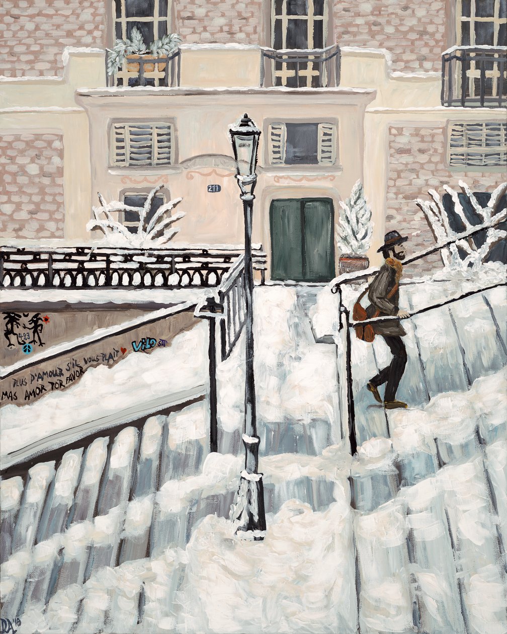 Montmartre Snow, 2018 by Deborah Eve Alastra