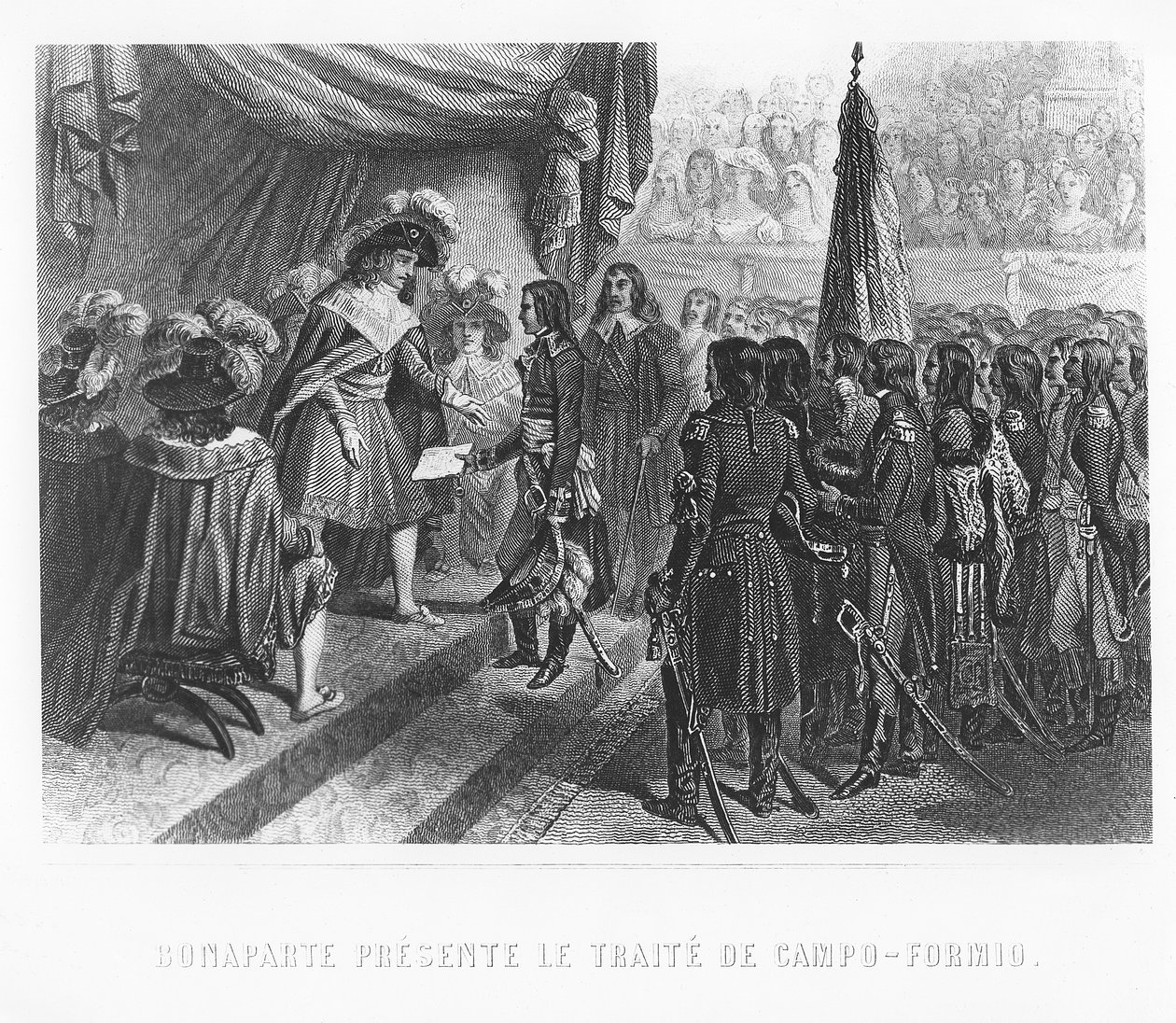 Napoleon Bonaparte Presenting the Treaty of Campo Formio by Denis Auguste Marie Raffet