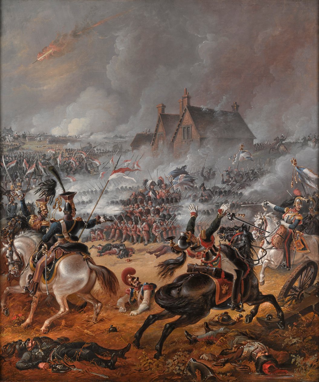 The Battle of Waterloo by Denis (follower of) Dighton
