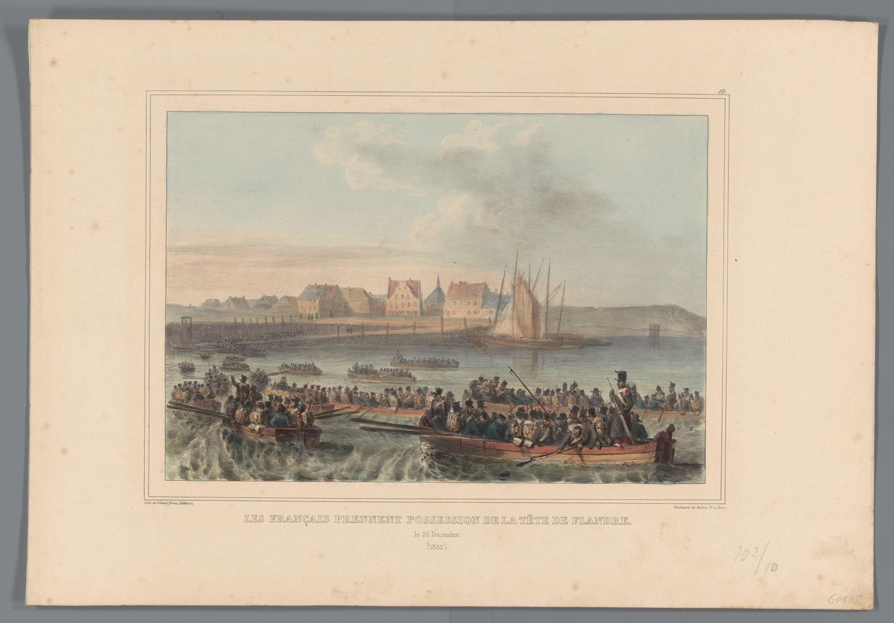 French Capture the Flemish Head, 1832 by Denis Auguste Marie Raffet