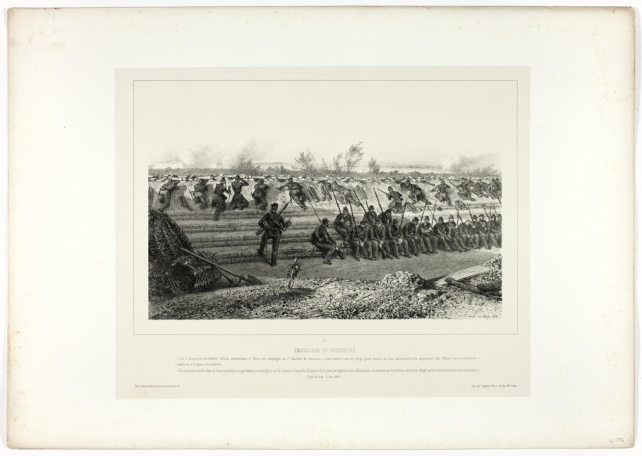 Light infantry ambush, from Souvenirs d’Italie: Expedition to Rome by Denis Auguste Marie Raffet