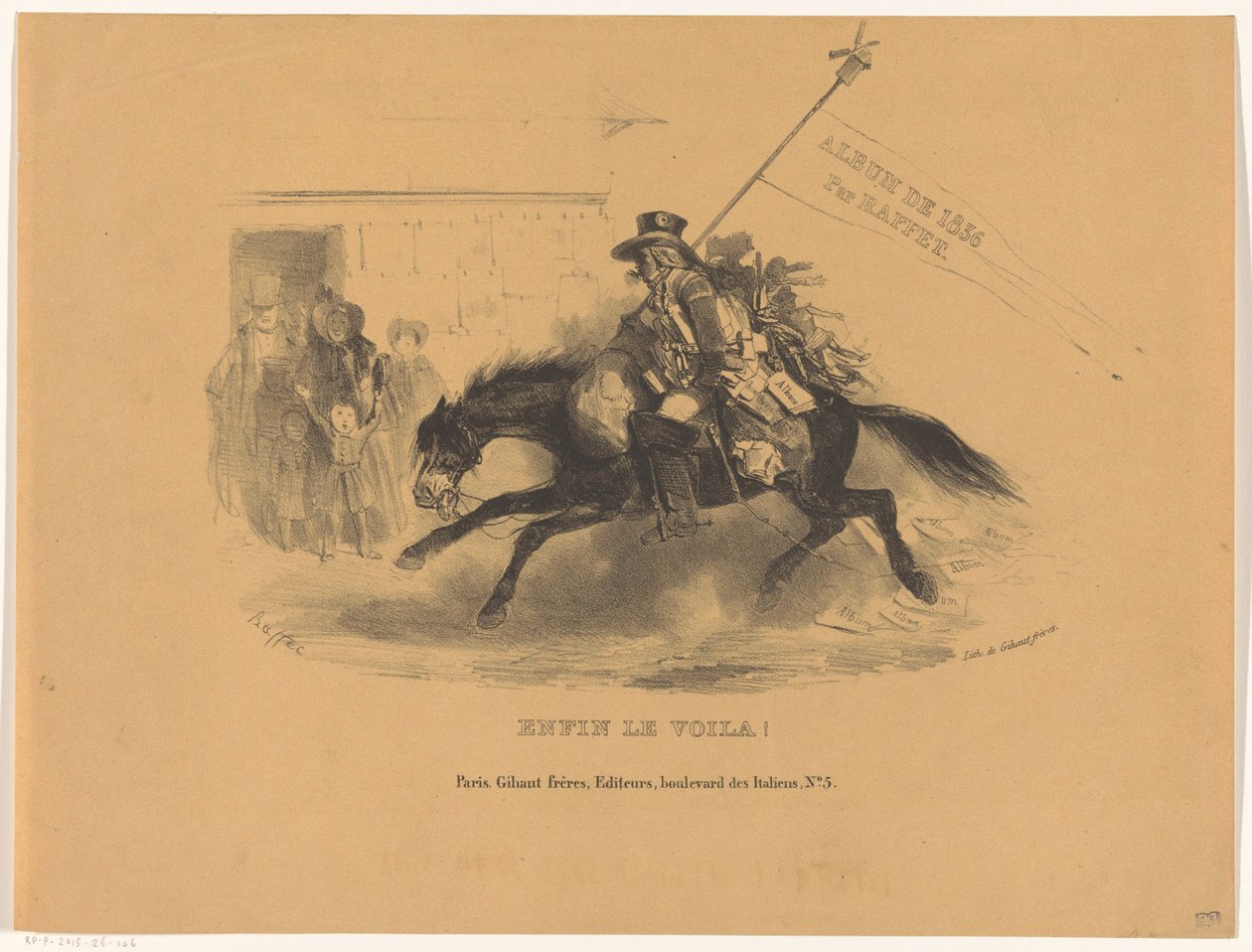 Postilion on Horseback by Denis Auguste Marie Raffet