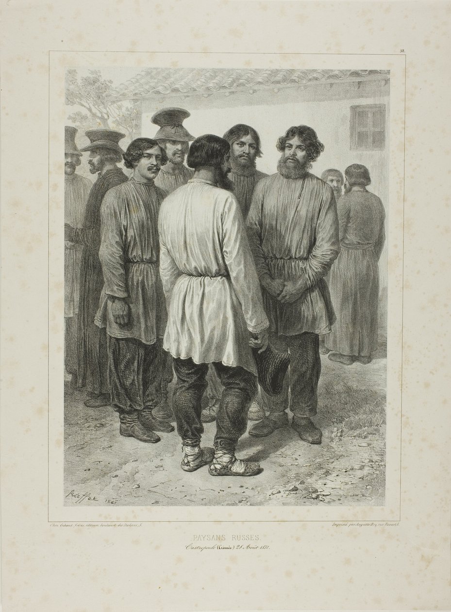 Russian Peasants by Denis Auguste Marie Raffet