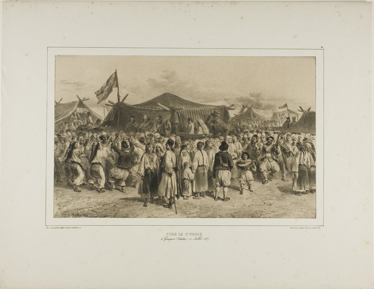 St. Pierre Fair, Giourjevo, Wallachia, July 11, 1837 by Denis Auguste Marie Raffet