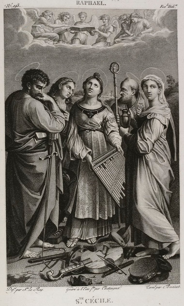 Saint Cecilia, after Raphael - 1802-1815 by Denis Sebastien Leroy