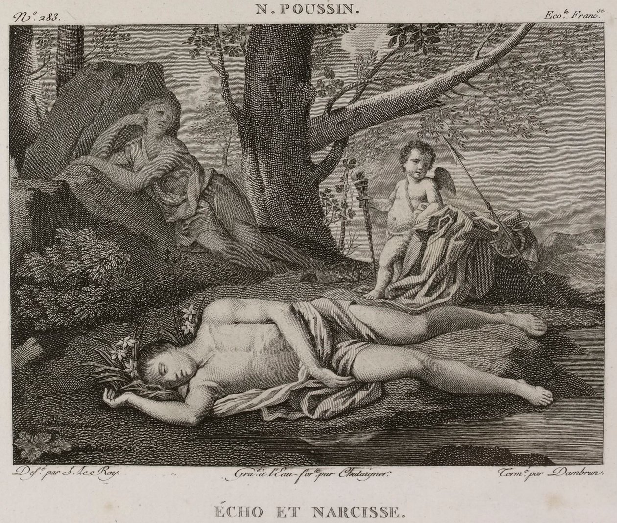 Echo and Narcissus by Denis Sebastien Leroy