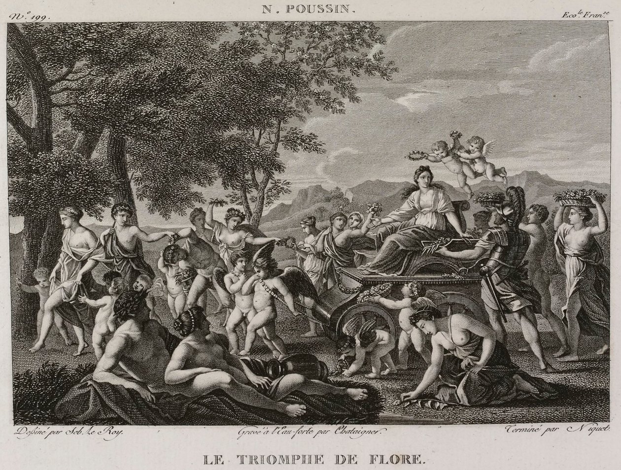 The Triumph of Flora, after Nicolas Poussin - 1802-1815 by Denis Sebastien Leroy