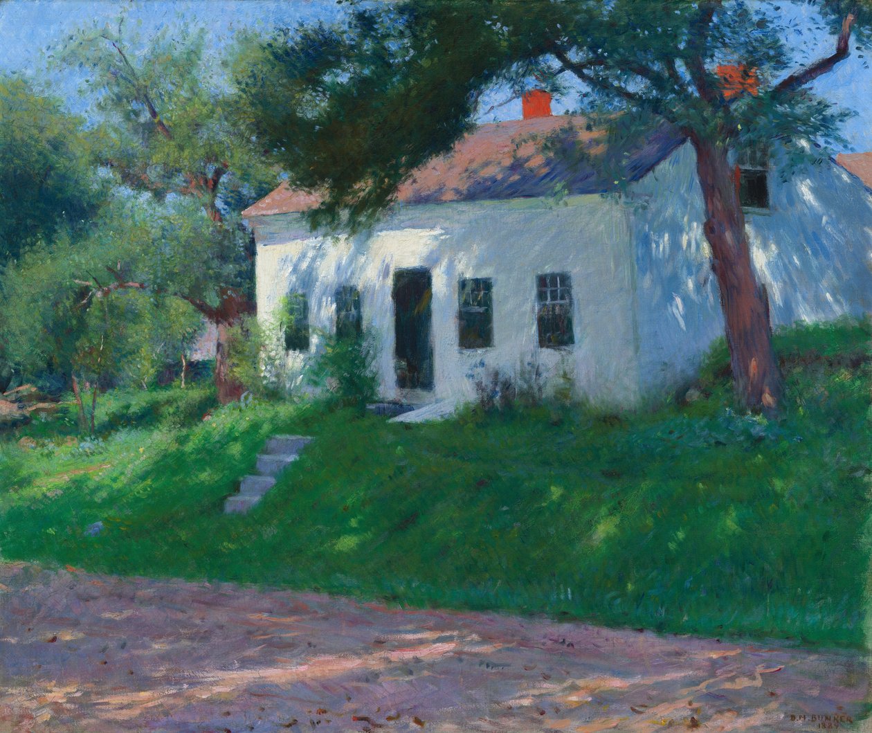 Roadside Cottage, 1889 by Dennis Miller Bunker