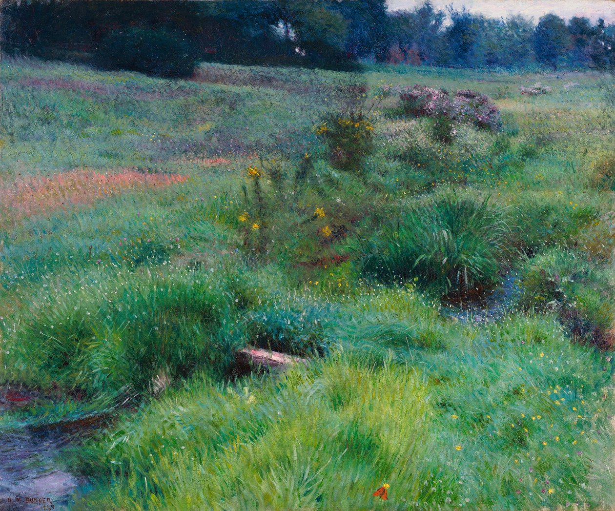 The Brook at Medfield by Dennis Miller Bunker