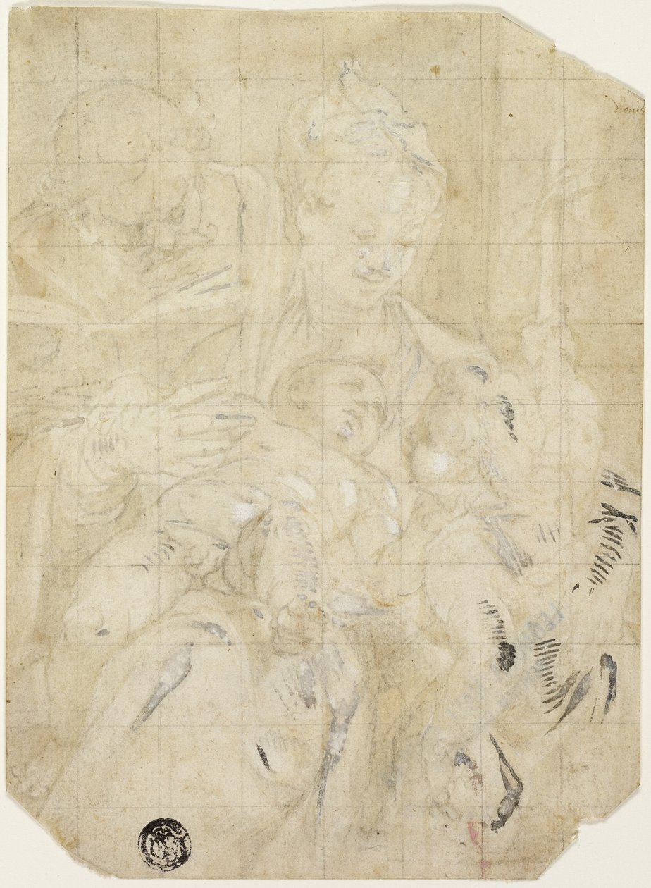 Holy Family with the Infant Saint John the Baptist by Denys Calvaert