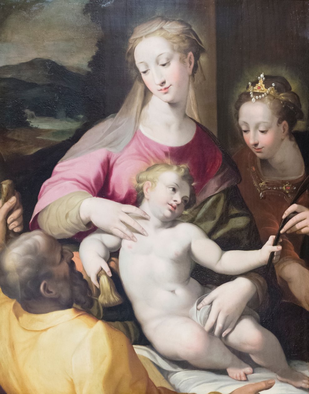 The Mystic Marriage of St Catherine by Denys Calvaert or Calvart