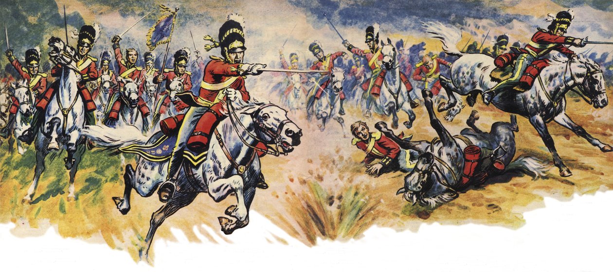 "Into Them, Greys!" The Charge of the Union (Cavalry) Brigade at the Battle of Waterloo by Derek Charles Eyles