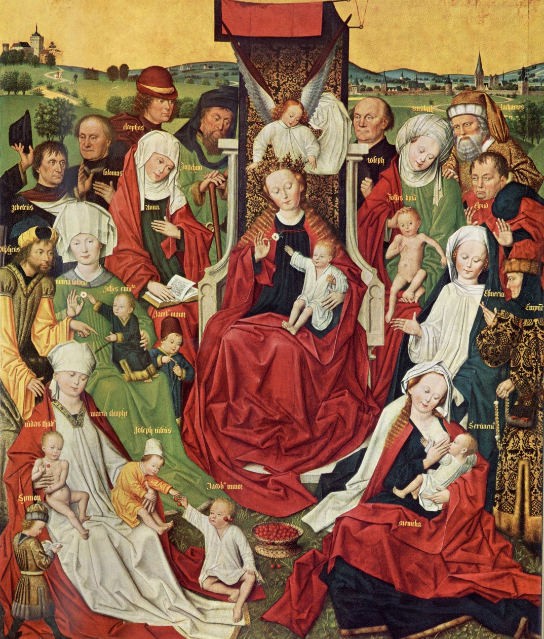 Dortmund Propsteikirche, Derick Baegert Altarpiece, Left Panel by Derick Baegert