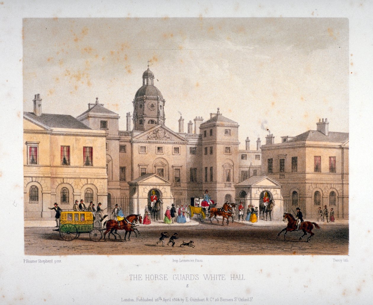 Horse Guards, Westminster, London by Deroy