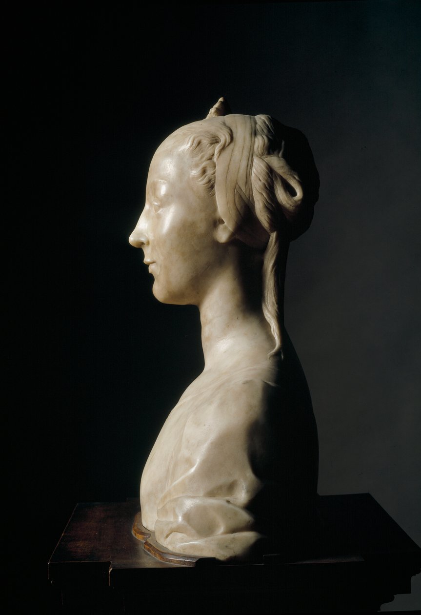 Bust of young lady by Desiderio da Settignano