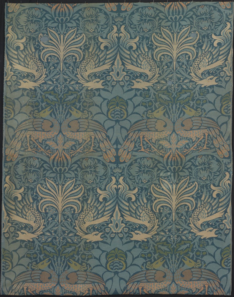Panel Entitled Peacock and Dragon by Designed by William Morris