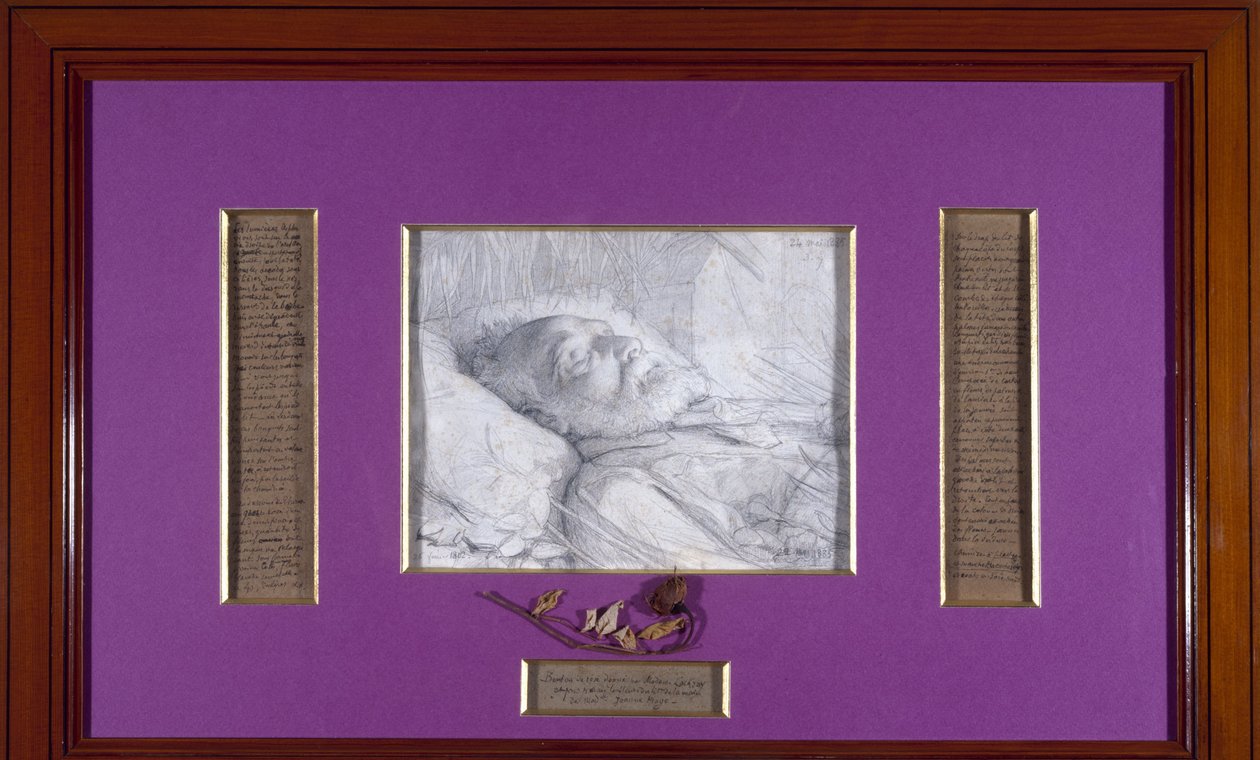 Victor Hugo on his deathbed, circa 1885 by Desire Francois Laugee