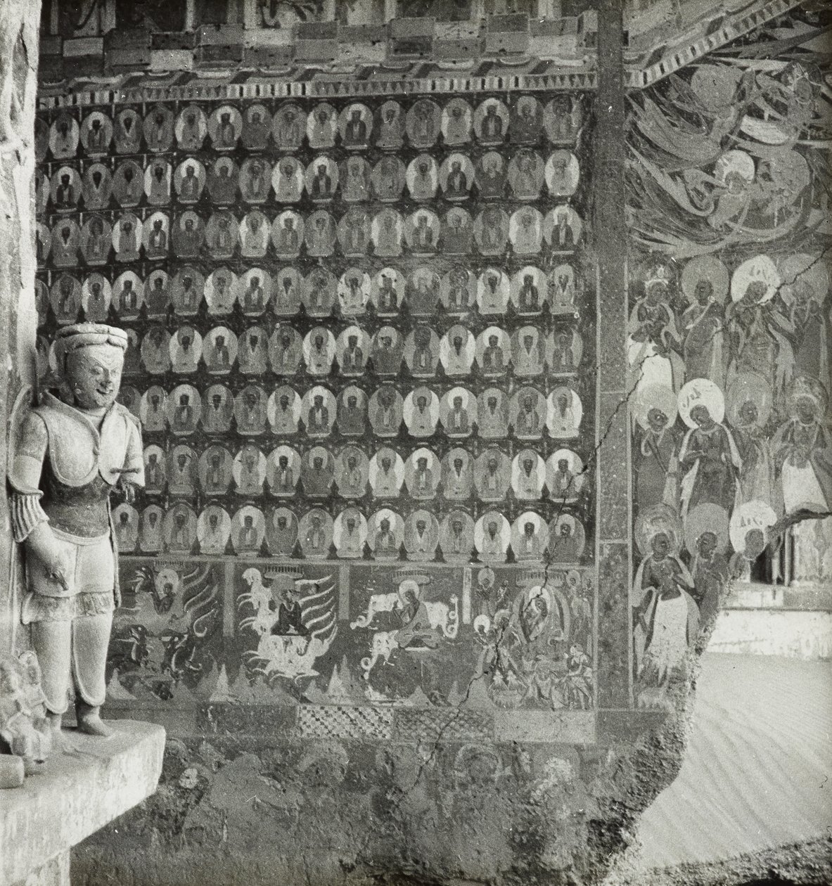 Cave 257, Front Section of North Wall, Dunhuang Caves, China by Desmond Parsons