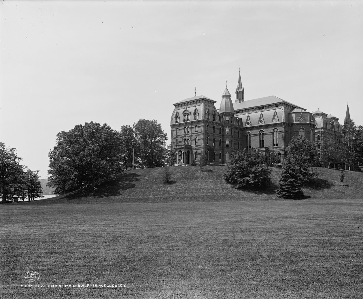 East End of Main Building, Wellesley College, Massachusetts by Detroit Publishing Co.