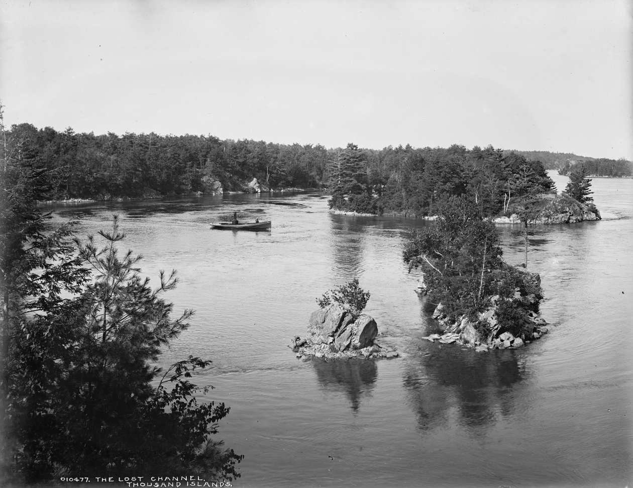 The Lost Channel, Thousand Islands by Detroit Publishing Co.
