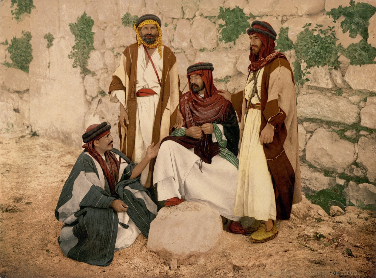 Bedouin Group, Holy Land, c.1890 by Detroit Photographic Co.