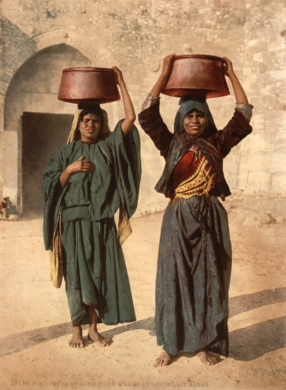 Milk Sellers of Siloam, Holy Land by Detroit Photographic Co.