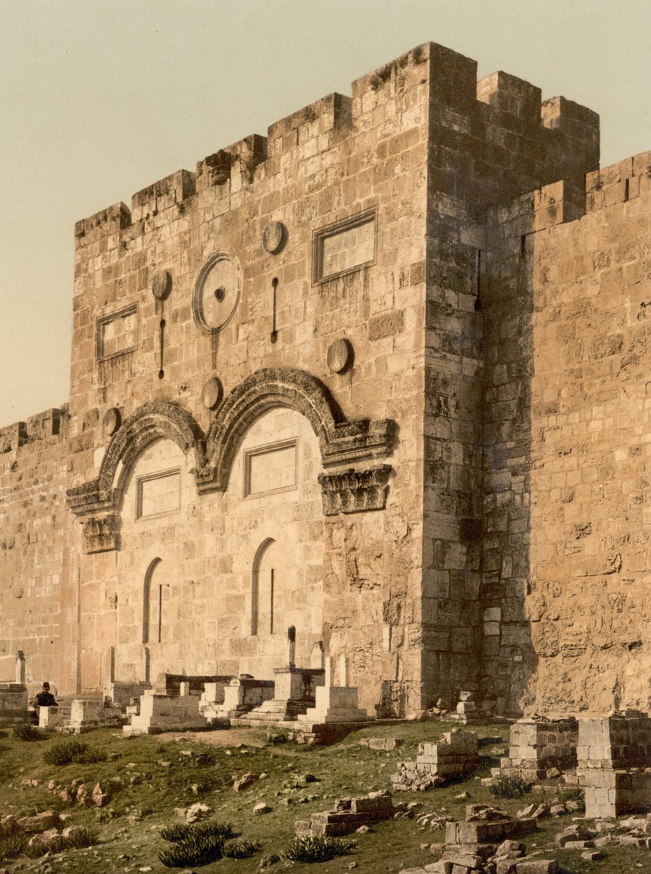 The Golden Gate (Exterior), Jerusalem, Holy Land by Detroit Photographic Co.