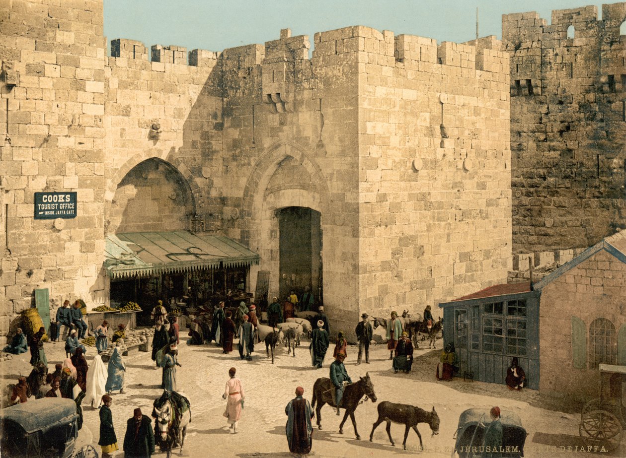 The Jaffa Gate, Jerusalem, Holy Land by Detroit Photographic Co.