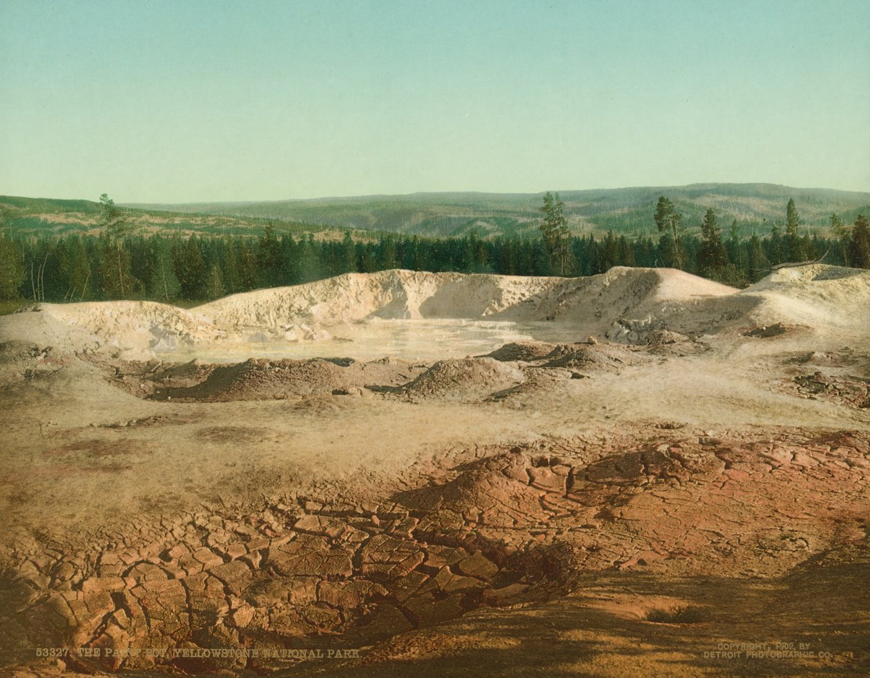 The Paint Pot, Yellowstone National Park by Detroit Photographic Co.