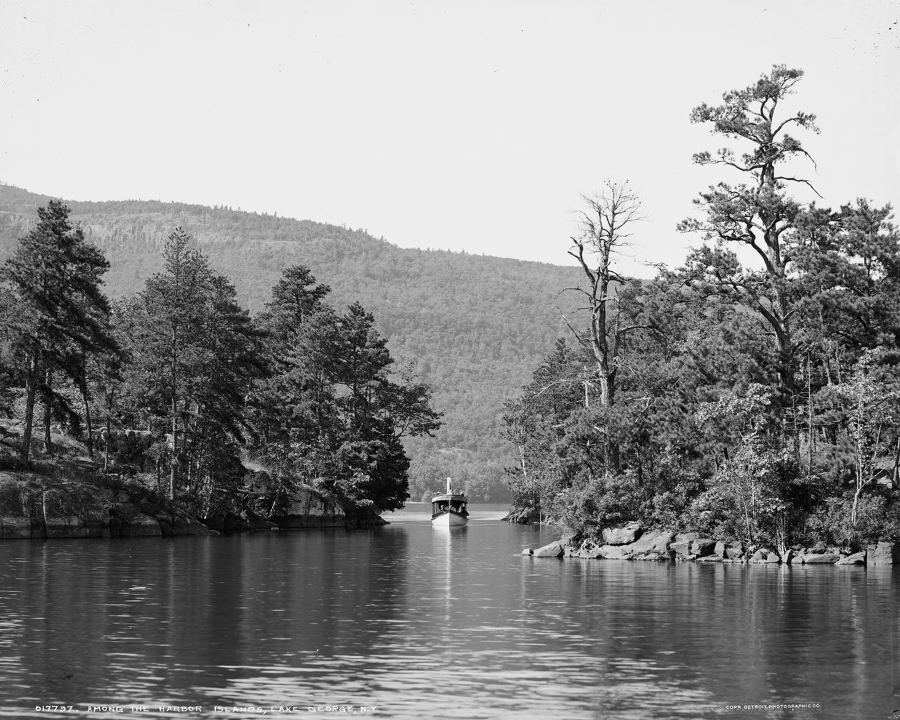 Along the Harbor Islands, Lake George, N.Y. by Detroit Publishing Co.